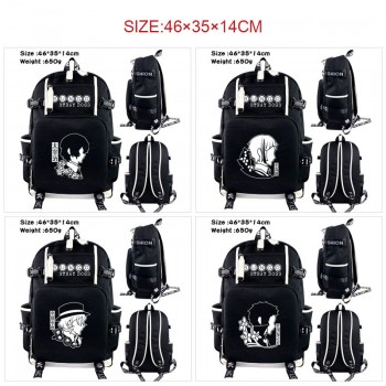 Bungo Stray Dogs anime USB charging laptop backpack school bags