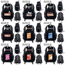 Chainsaw Man anime USB charging laptop backpack school bags
