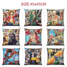 One Piece anime two-sided pillow 45*45cm