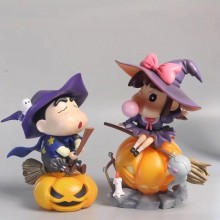 Magician Crayon Shin-chan pumpkin anime figure(can lightable)