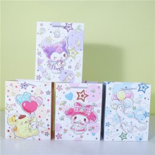 Sanrio Melody Cinnamoroll Kuromi Pochacco anime anime paper goods bag gifts bags(price for 12pcs mixed)