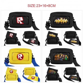 ROBLOX game pvc transparent packs satchel shoulder bags