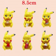 Pokemon Pikachu anime figures set(6pcs a set)(OPP bag)