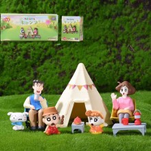 Crayon Shin-chan Camping anime figures set
