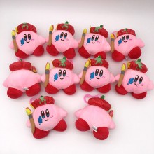 4inches Kirby anime plush dolls set(10pcs a set)