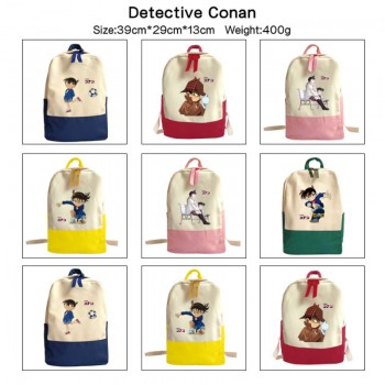 Detective Conan anime canvas backpack bag