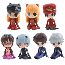 EVA Ayanami Rei Asuka Langley Soryu anime figures set(7pcs a set)(OPP bag)