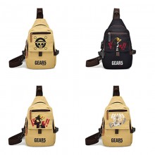 One Piece anime canvas chest pack bags