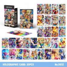 One Piece anime two-sided laser holographic cards