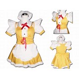 XC167-1 Duel Maid duel maid costume COS A paragraph of ordinary apron and bow (EU M) - yellow