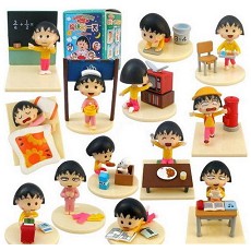 Chibi Maruko-chan anime figures(13pcs a set)