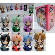 WAGA Melissa anime figures set(7pcs a set)