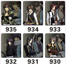 Hakuouki mouse pad(6 a set)