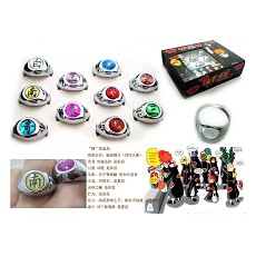 Naruto Akatsuki rings(10 a set)