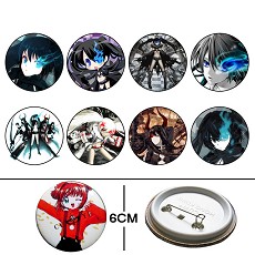 Black Rock Shooter pins（a set）