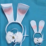 COSPLAY rabbit headring and bow tie