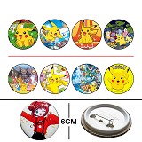 6cm Pokemon pins(8 a set)