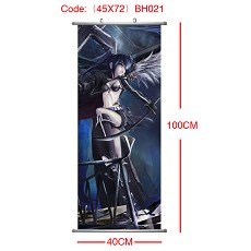 Black rock shooter anime wallscroll