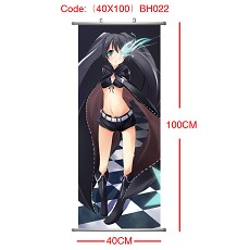 Black rock shooter anime wallscroll