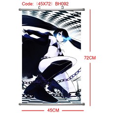 Black rock shooter anime wallscroll