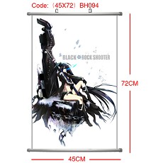 Black rock shooter anime wallscroll