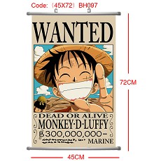 One piece anime wallscroll