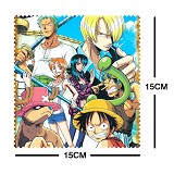 One piece anime glasses cloth