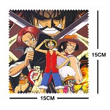 One piece anime glasses cloth