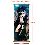 Black rock shooter anime wallscroll