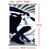 Black rock shooter anime wallscroll