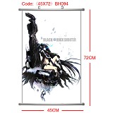 Black rock shooter anime wallscroll