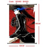 Black rock shooter anime wallscroll