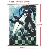 Black rock shooter anime wallscroll