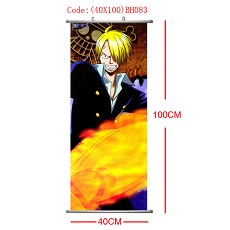 One piece Sanji anime wallscroll