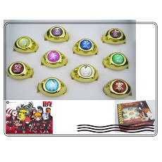 Naruto anime rings(10 a set)