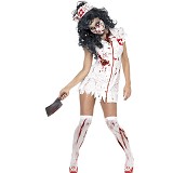 Halloween Culture Cosplay Bloody Nurse Suit(5 pieces a set)