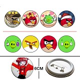 Crazy bird anime Badges(8 a set)
