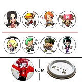 One piece anime Badges(8 a set)