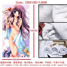 Miku anime cotton bath towel