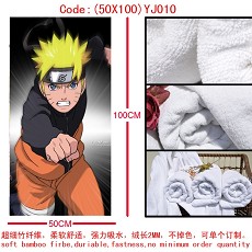 Naruto anime cotton bath towel