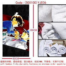 Detective conan anime cotton bath towel