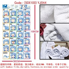 shinryaku!_ikamusume anime cotton bath towel