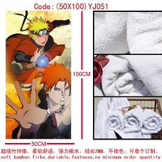 Naruto anime cotton bath towel