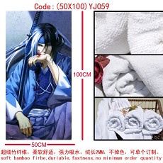 Hakuouki anime cotton bath towel