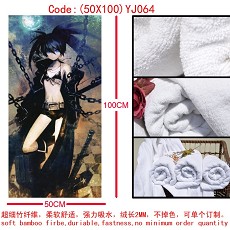 Black rock shooter anime cotton bath towel