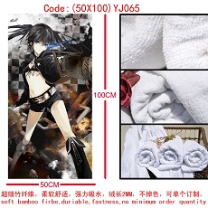 Black rock shooter anime cotton bath towel