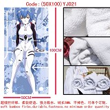 EVA anime cotton bath towel