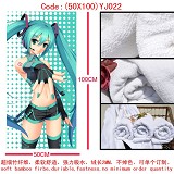 Miku anime cotton bath towel