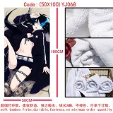 Black rock shooter anime cotton bath towel