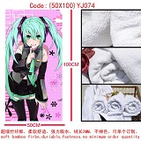 Miku anime cotton bath towel